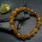 Rare Golden Apatite Genuine Bracelet From Mexico ~ 7 Inches ~ 10mm Facetted Beads