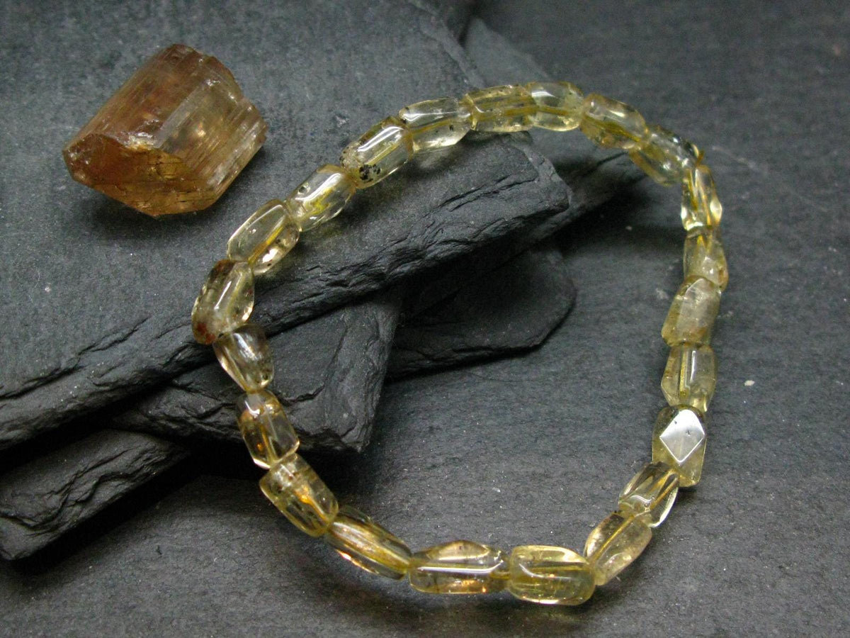 Gem Golden Scapolite Genuine Bracelet ~ 7 Inches ~ 8mm Tumbled Beads