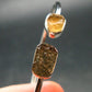 Moldavite & Libyan Tektite Silver Twister Bracelet- Size Adjustable - 4.59 Grams
