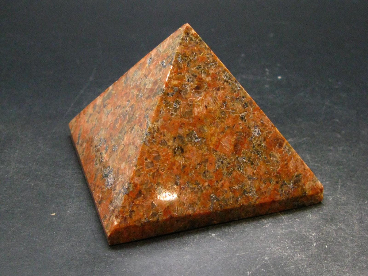 Natural Rosophia Feldspar Pyramid From Rocky Mountains - 2.5" - 418.80 Grams