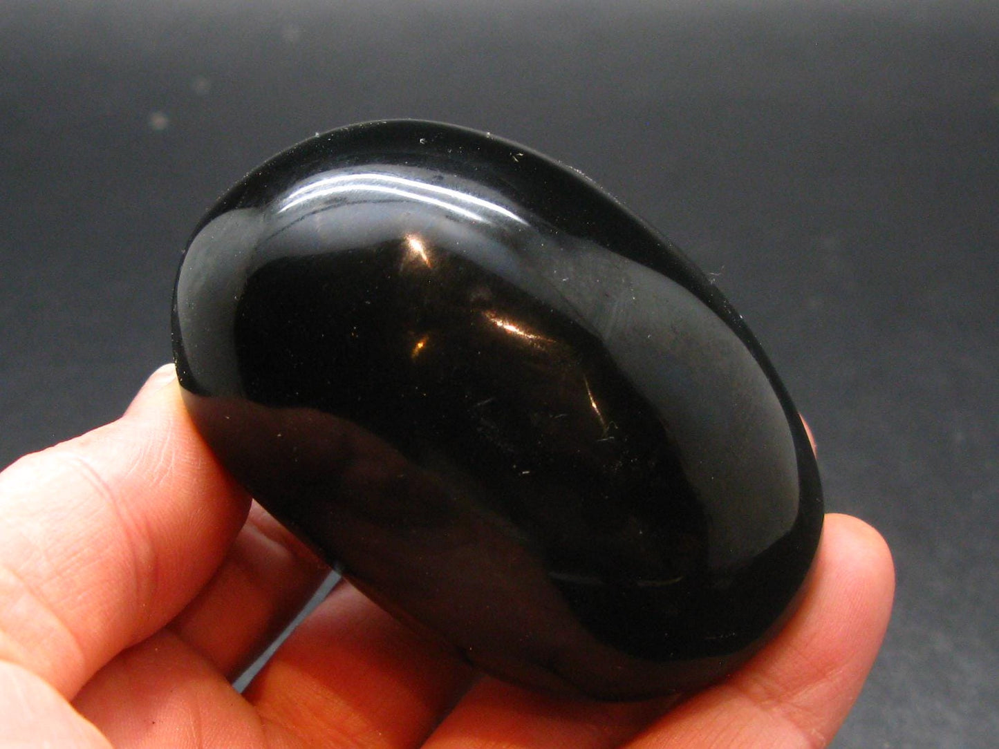 Black Obsidian Polished Stone From Mexico - 2.4"
