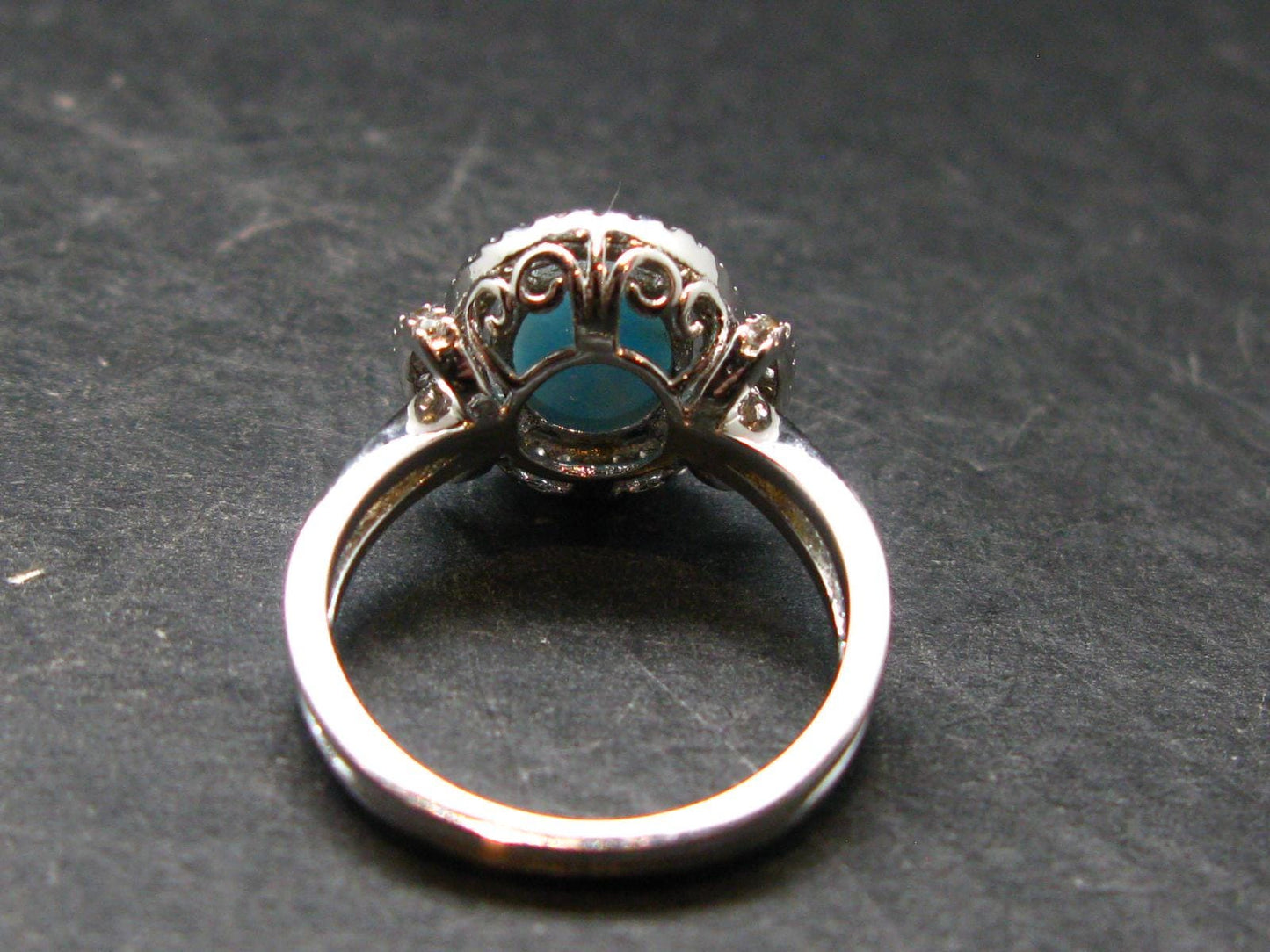 Larimar AAA Quality Sterling Silver Ring - Size 6 - 3.57 Grams