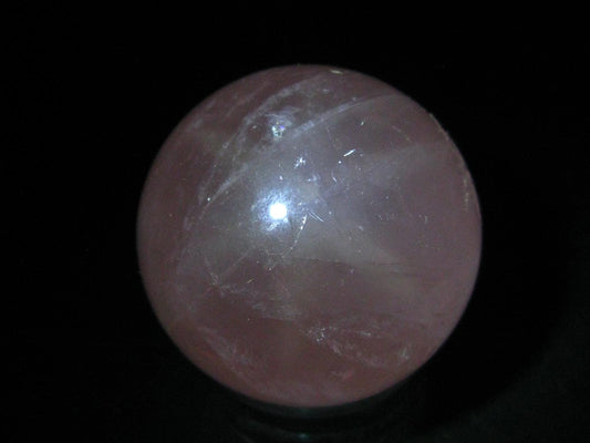 Star Rose Quartz Sphere Ball From Brazil - 1.8" - 127.3 Grams
