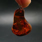 Amber Tumbled Silver Pendant From Poland - 1.9" - 4.29 Grams