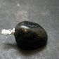 Very Rare Sterling Silver Nuumite Nuummite Pendant From Greenland - 1.0" - 5.0 Grams