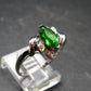 Helenite Gaia Stone Gem Sterling Silver Ring From Washington - Size 9 - 1.19 Carats