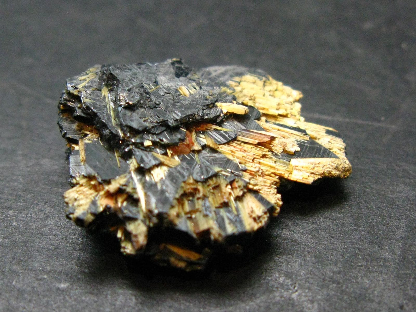 Large Hematite and Rutile Cluster from Brazil - 0.9" - 6.43 Grams