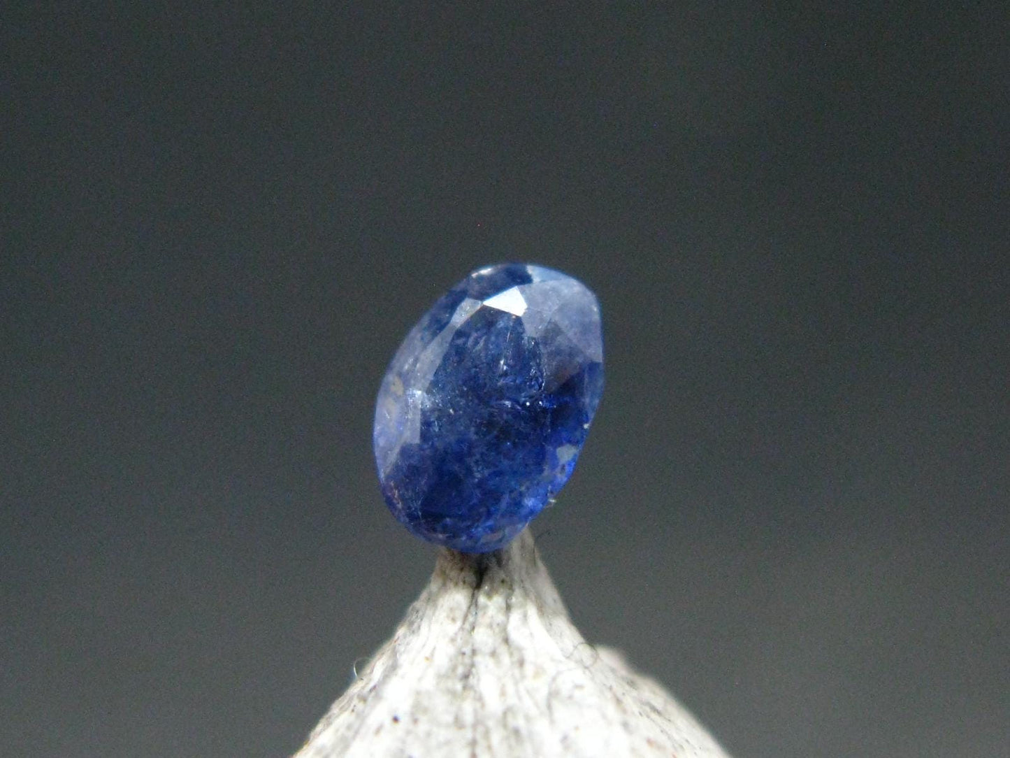 Gem Benitoite Cut Stone From California - 0.35 Carats - 4.5x3.5mm