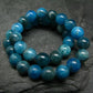 Neon Blue Apatite Genuine Bracelet ~ 7 Inches ~ 6mm Round Beads