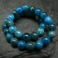 Neon Blue Apatite Genuine Bracelet ~ 7 Inches ~ 6mm Round Beads