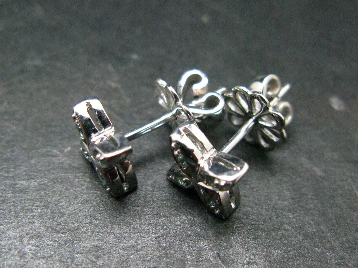 Alexandrite Gem Silver Stud Earrings From Russia - 2.33 Grams