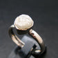 Very Rare White Cryolite 925 Silver Ring from Greenland - Size 7 - 1.90 Grams
