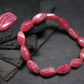 Rhodochrosite Genuine Bracelet ~ 7 Inches ~ 15mm Beads
