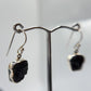 Alexandrite Drop Earrings Raw Color Change Stone Silver Dangle Earrings June Birthstone Jewelry