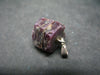 Rare Ruby Crystal Silver Pendant from India - 0.8"