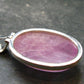 Gem Kunzite Silver Pendant From Brazil - 1.4"