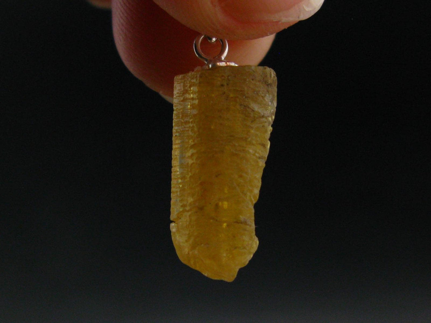 Gem Heliodor Golden Beryl Silver Pendant From Tajikistan - 10.0 Carats - 1.0"