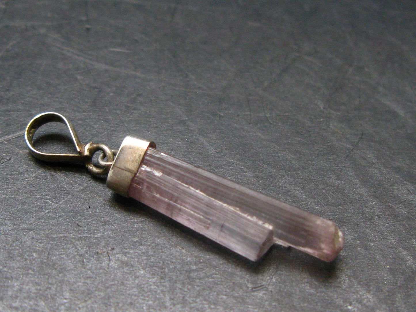 Pink Tourmaline Crystal Pendant - 1.5" - 2.0 Grams
