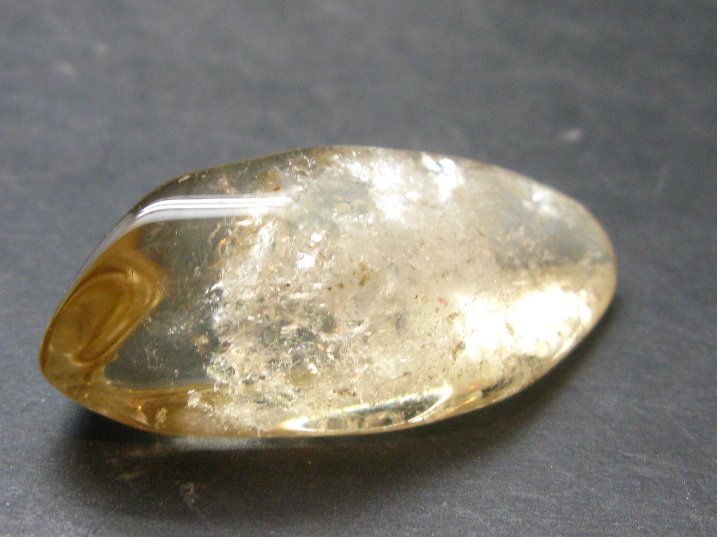 Nice Untreated Unheated Citrine Tumbled Stone from Zambia - 83.5 Carats - 1.7"