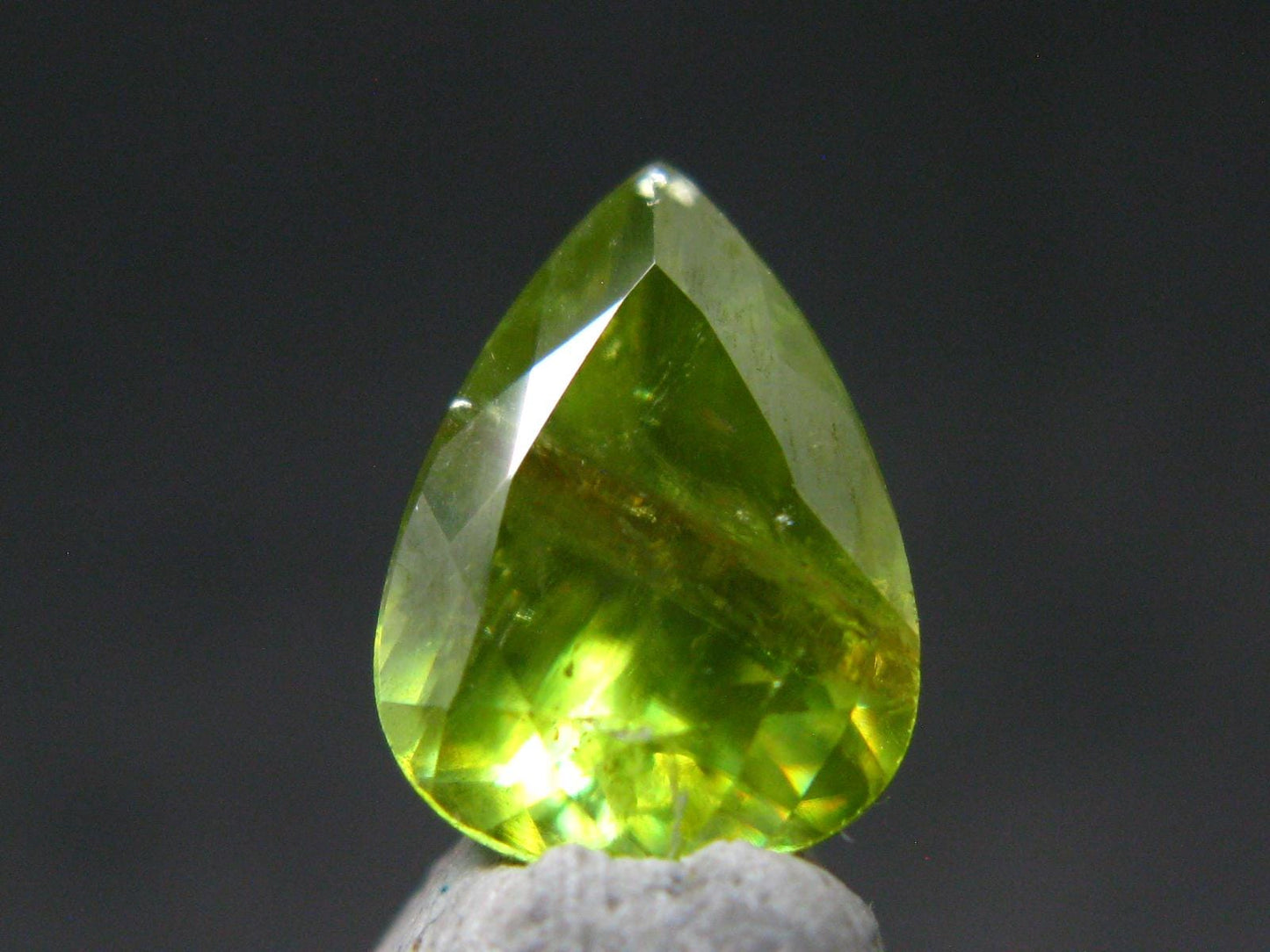 Rare Titanite Sphene Gem Cut Stone From Brazil - 2.42 Carats