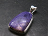 Rare High-Quality Charoite Silver Plated Pendant From Russia - 1.4" - 6.76 Grams