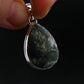 Nice Polished Seraphinite Clinochlore Stalactite Silver Plated Pendant From Russia - 1.3" - 5.05 Grams