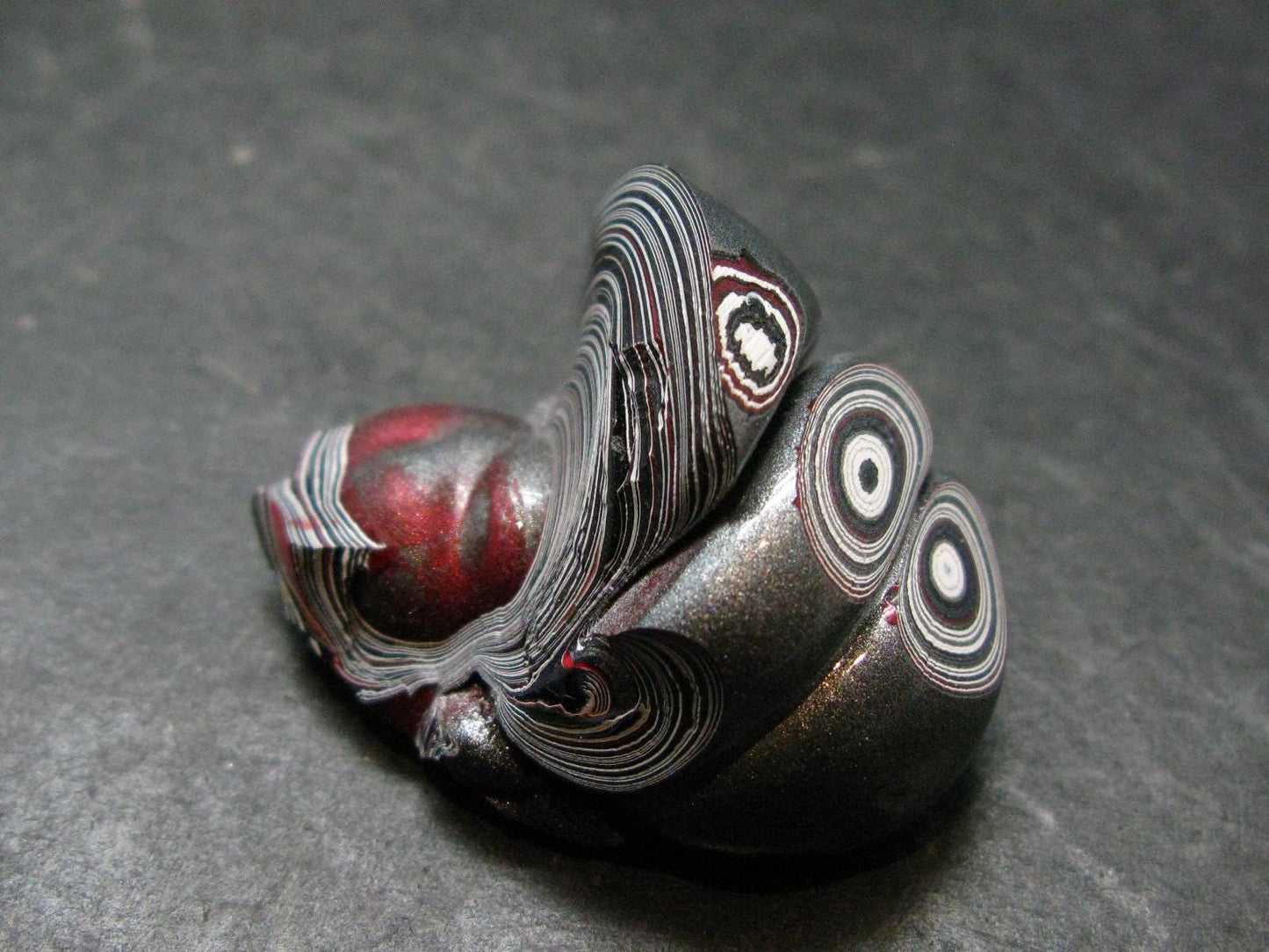 Very Cool Fordite "Detroit Motor City Agate" from Michigan - 1.5"- 10.06 Grams