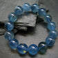 AAA Grade Gem Santa Maria Aquamarine Genuine Bracelet ~ 7.5 Inches ~ 14mm Round Beads