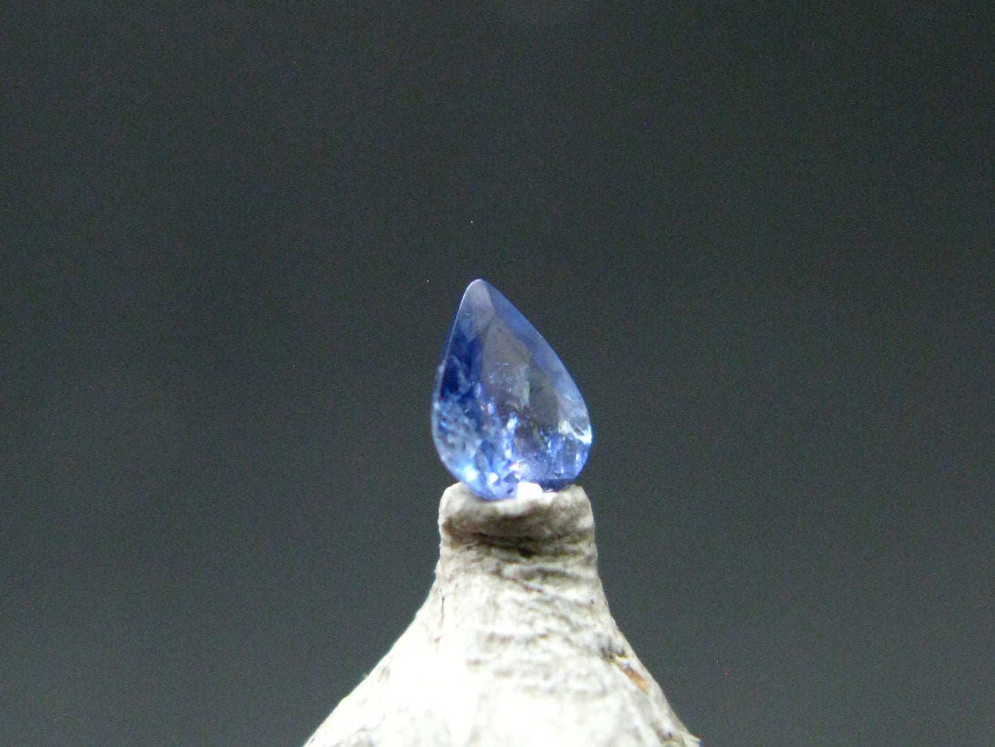 Gem Benitoite Cut Stone From California - 0.12 Carats - 3.6x3.0mm