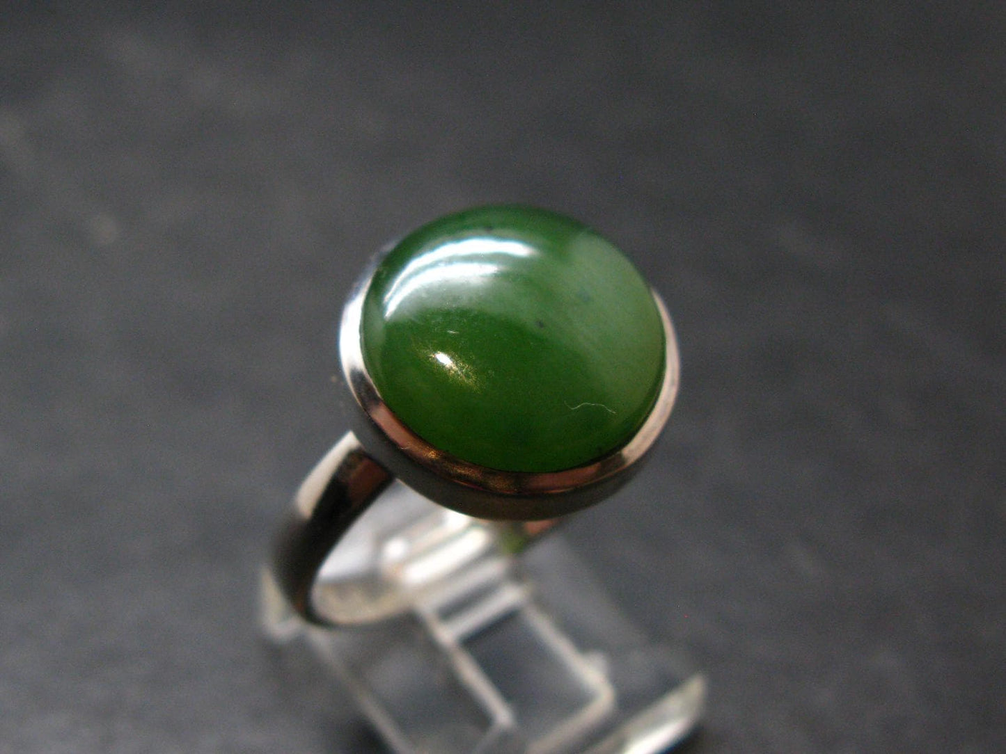Nephrite Jade Ring From Canada - Size 11 - 5.91 Grams