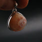 Natrolite Silver Plated Pendant Necklace From Indonesia - 1.1" - 3.72 Grams