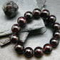 Garnet Almandine Genuine Bracelet ~ 7 Inches ~ 14mm Round Beads