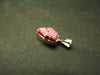 Bixbite Red Emerald Beryl Silver Pendant From Utah USA - 0.6" - 0.89 Grams