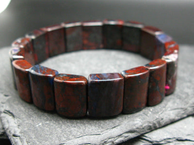 Bustamite Genuine Bracelet ~ 7 Inches ~ 15mm Squared Beads