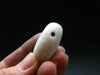 Rare White Barite Metal Free Pendant From Norway - 1.2" - 22.12 Grams