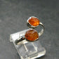 Spessartine Garnet Silver Ring From Tanzania - Size 8 - 2.45 Grams