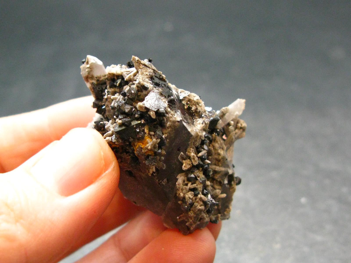 Brookite On Quartz Cluster From Arkansas - 18.36 Grams - 1.6"