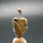 Phenakite Phenacite Crystal Silver Pendant From Brazil - 1.1" - 3.12 Grams