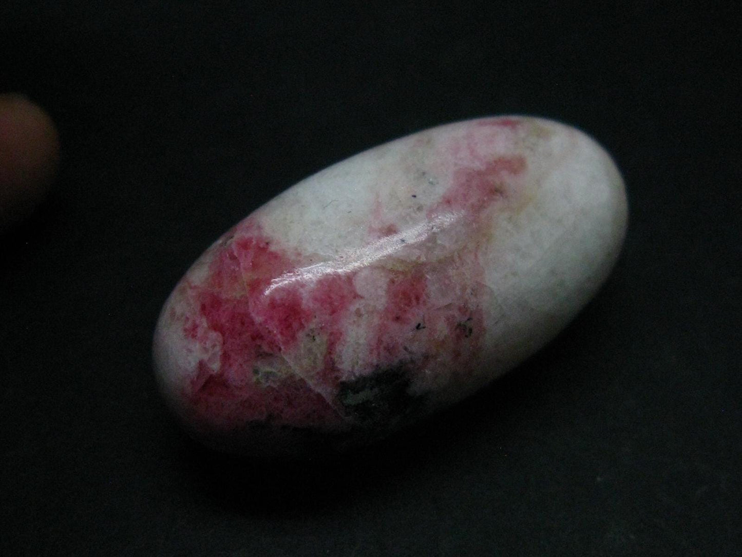Rare Pink Tugtupite Tumbled Shiva From Greenland - 19.5 Grams - 1.5"