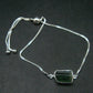 Green Tourmaline Silver Bracelet From Brazil - 4.33 Grams