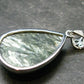 Seraphinite Clinochlore Silver Pendant From Russia - 1.5'' - 8.05 Grams