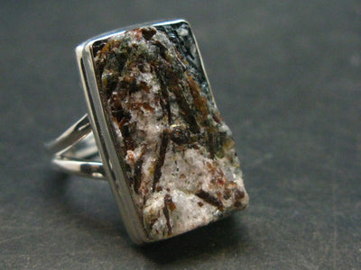 Astrophylite Astrophyllite Silver Ring From Russia - Size 8 - 8.52 Grams