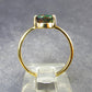 Rare Black Opal Gold Plated Silver Ring from Australia - Size 7 - 2.05 Grams