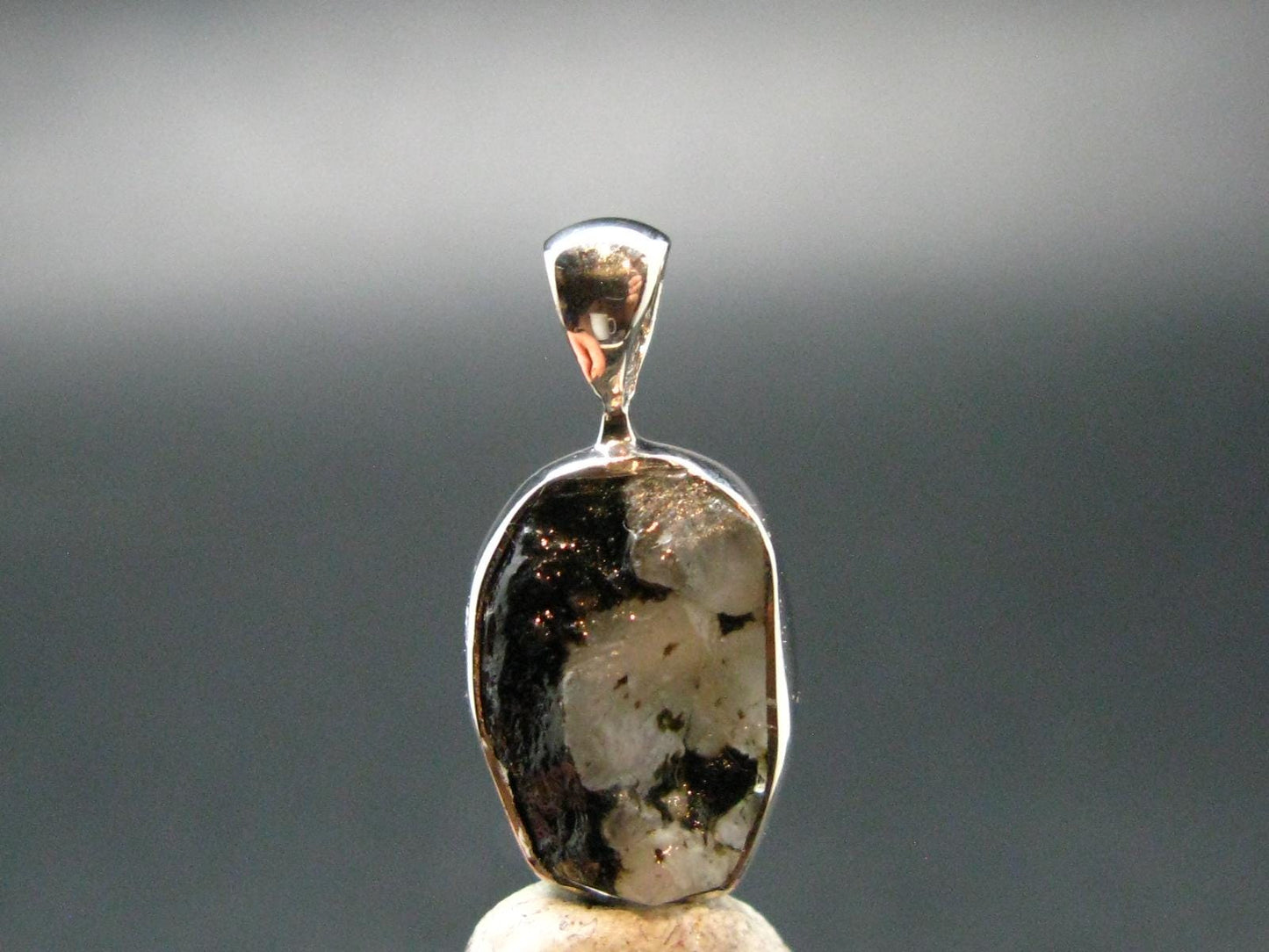 Phenakite Phenacite Crystal Silver Pendant From Brazil - 0.8" - 1.68 Grams