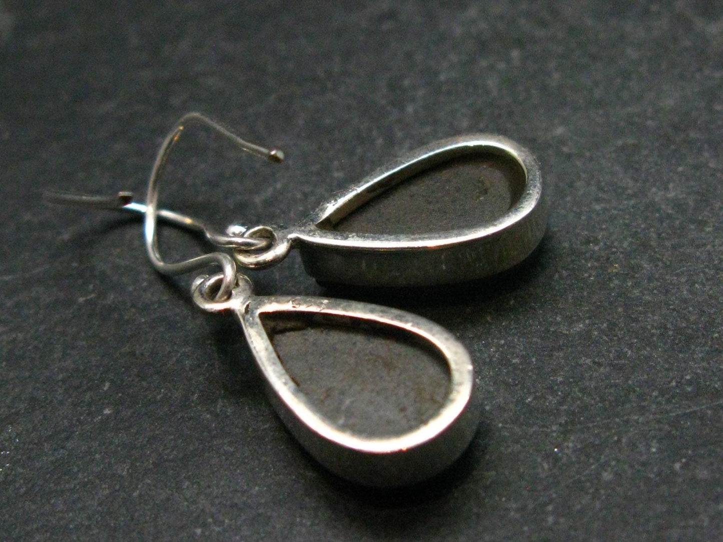 Ammolite Amolite Sterling Silver Earrings From Canada - 1.2"