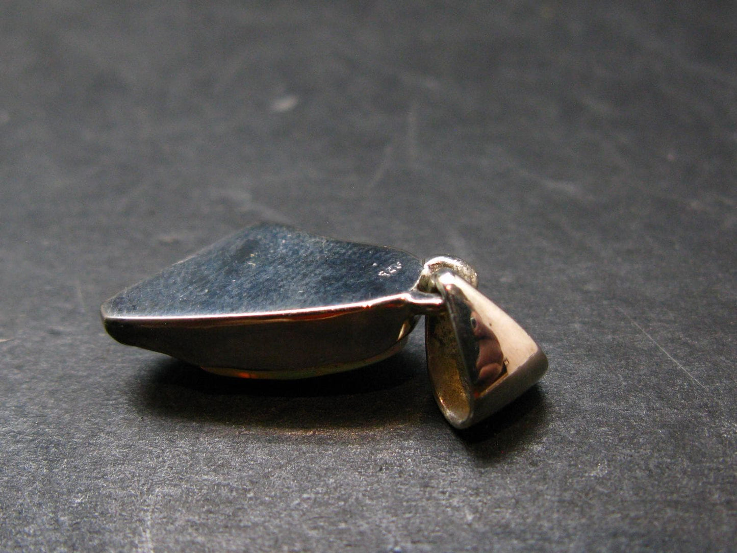 Opal Sterling Silver Pendant From Ethiopia - 1.0" - 1.99 Grams