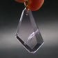 Amethyst Sterling Silver Gold Plated Pendant From Brazil - 1.7" - 6.87 Grams