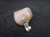 Rare Pink Opal Silver Pendant from Peru - 1.2" - 4.34 Grams