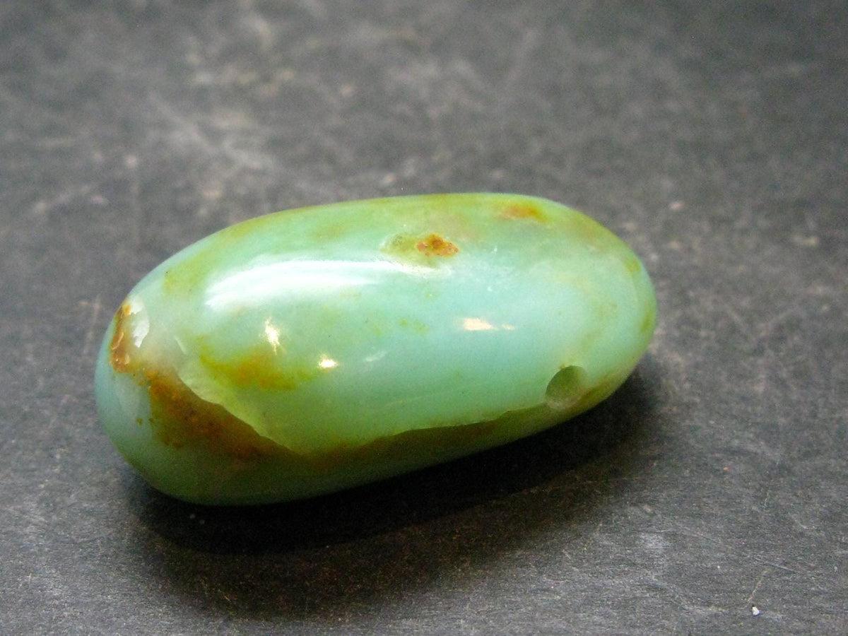 Rare Blue Opal Metal Free Pendant from Peru - 1.5" - 15.75 Grams