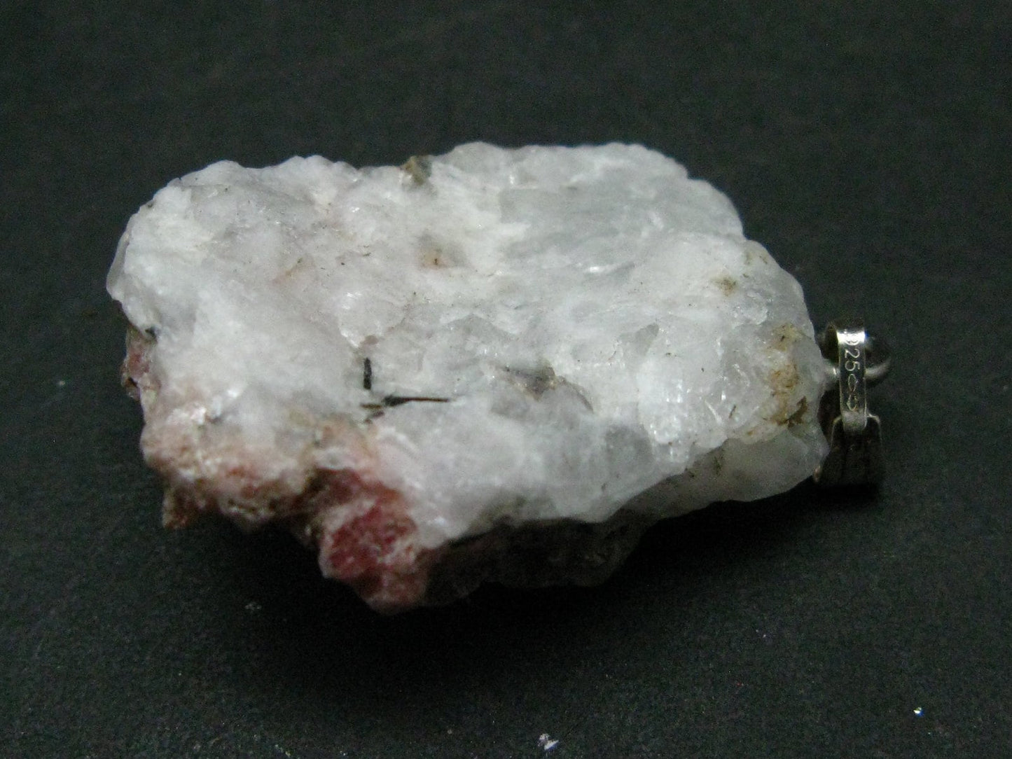Serandite Crystal Silver Pendant From Canada - 1.4" - 6.9 Grams